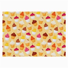 Cupcakes Love Large Glasses Cloth (2 Sides) by designsbymallika