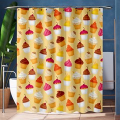 Cupcakes Love Shower Curtain 60  X 72  (medium)  by designsbymallika