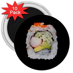 California Roll 3  Magnets (10 Pack)  by snackkingdom