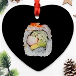 California Roll Heart Ornament (Two Sides) Front