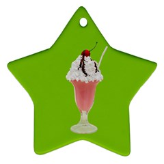 Ice Cream Sundae Star Ornament (two Sides)