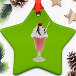 Ice Cream Sundae Star Ornament (Two Sides) Front