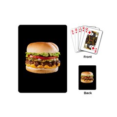 Cheeseburger Playing Cards Single Design (mini) by snackkingdom