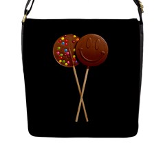 Lollipop Flap Closure Messenger Bag (l) by snackkingdom