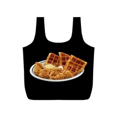 Fried Chicken And Waffles Full Print Recycle Bag (s) by snackkingdom