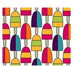 Popsicle Double Sided Flano Blanket (Small)  50 x40  Blanket Front