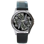 Insect Portrait Round Metal Watch Front