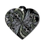 Insect Portrait Dog Tag Heart (Two Sides) Front