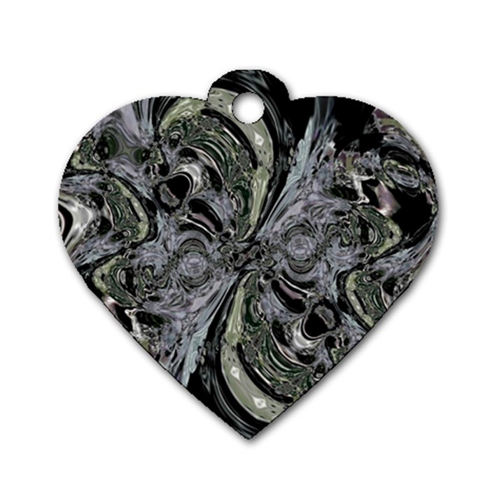 Insect Portrait Dog Tag Heart (Two Sides)