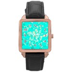 Pop Art Neuro Light Rose Gold Leather Watch  Front