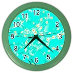 Pop Art Neuro Light Color Wall Clock Front