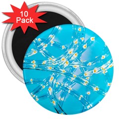 Pop Art Neuro Light 3  Magnets (10 Pack)  by essentialimage365