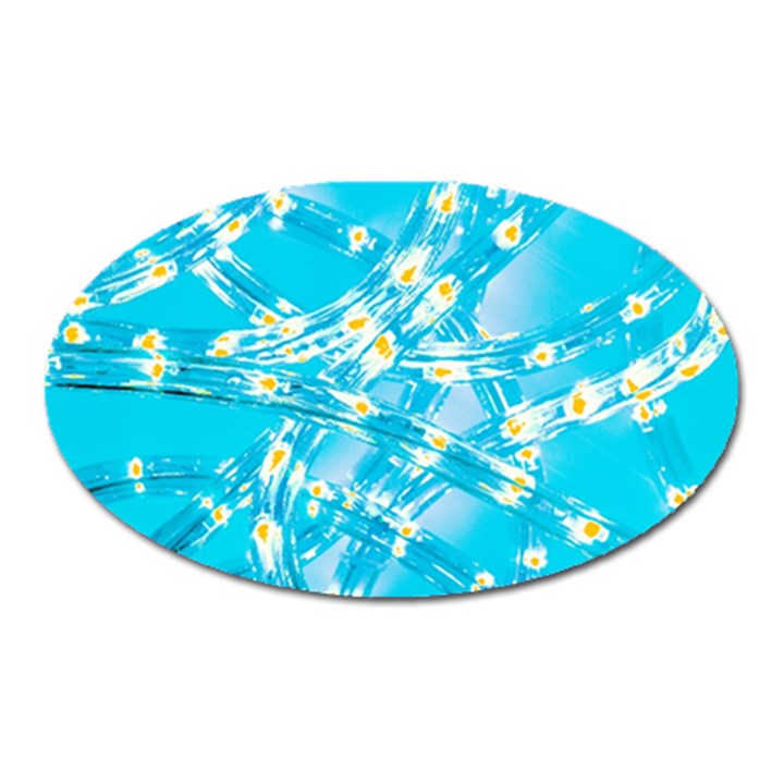 Pop Art Neuro Light Oval Magnet