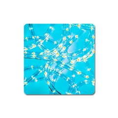 Pop Art Neuro Light Square Magnet by essentialimage365