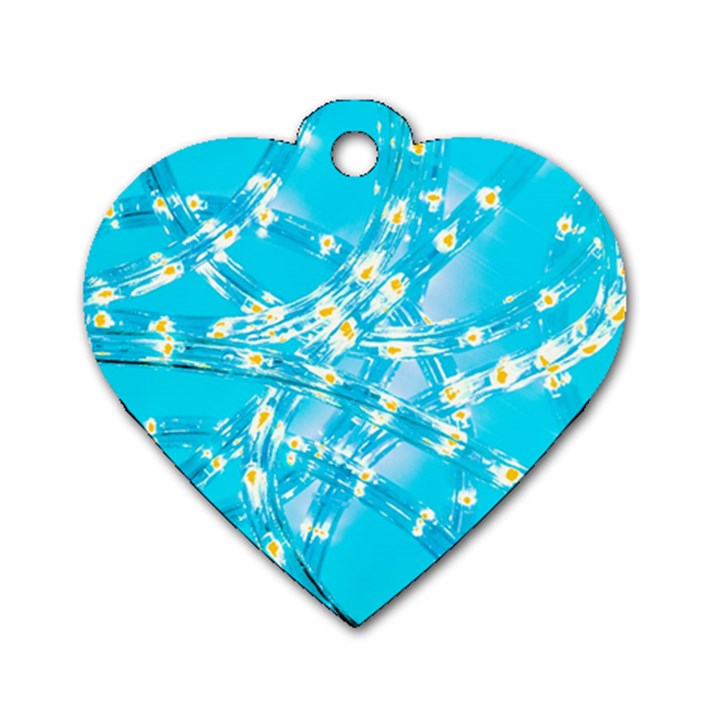 Pop Art Neuro Light Dog Tag Heart (Two Sides)