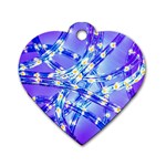 Pop Art Neuro Light Dog Tag Heart (One Side) Front