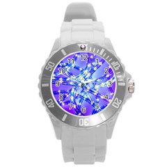 Pop Art Neuro Light Round Plastic Sport Watch (l) by essentialimage365