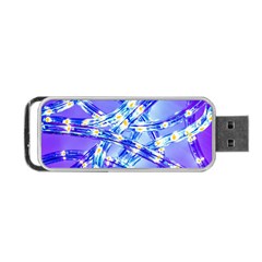 Pop Art Neuro Light Portable Usb Flash (two Sides) by essentialimage365