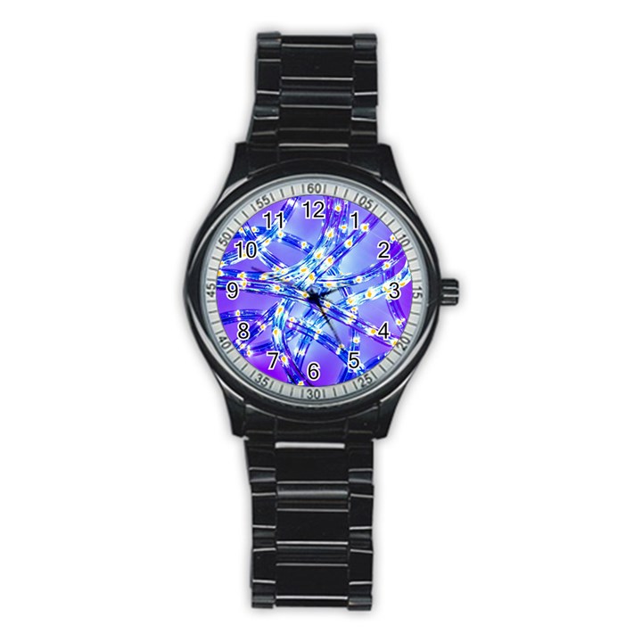 Pop Art Neuro Light Stainless Steel Round Watch