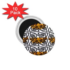 Digital Flowers 1 75  Magnets (10 Pack)  by Sparkle