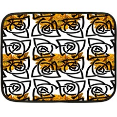 Digital Flowers Double Sided Fleece Blanket (mini)  by Sparkle