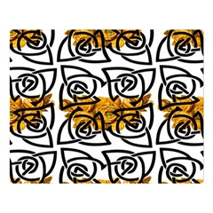 Digital Flowers Double Sided Flano Blanket (large)  by Sparkle