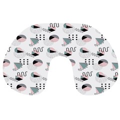 Geometry Colors Travel Neck Pillow by Sparkle