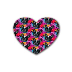 Doggy Rubber Coaster (heart) 