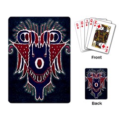 Fantasy Sketchy Drawing Mask Artwork Playing Cards Single Design (rectangle) by dflcprintsclothing