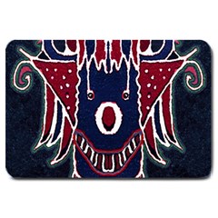 Fantasy Sketchy Drawing Mask Artwork Large Doormat 