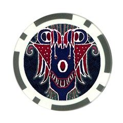 Fantasy Sketchy Drawing Mask Artwork Poker Chip Card Guard by dflcprintsclothing