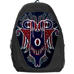 Fantasy Sketchy Drawing Mask Artwork Backpack Bag by dflcprintsclothing