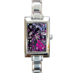 Rollercoaster Rectangle Italian Charm Watch by MRNStudios