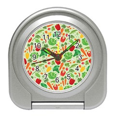 Vegetables Love Travel Alarm Clock by designsbymallika