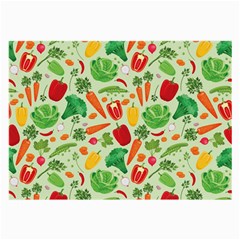 Vegetables Love Large Glasses Cloth (2 Sides) by designsbymallika