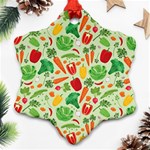 Vegetables Love Snowflake Ornament (Two Sides) Front