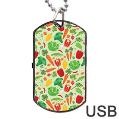 Vegetables Love Dog Tag Usb Flash (one Side) by designsbymallika