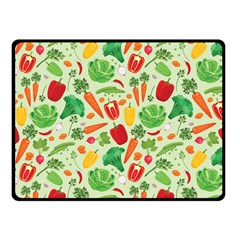 Vegetables Love Double Sided Fleece Blanket (small)  by designsbymallika