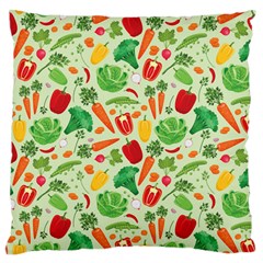 Vegetables Love Large Flano Cushion Case (two Sides) by designsbymallika