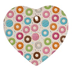 Donuts Love Ornament (heart)