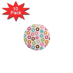 Donuts Love 1  Mini Magnet (10 Pack)  by designsbymallika