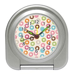 Donuts Love Travel Alarm Clock by designsbymallika