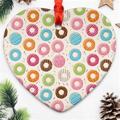 Donuts Love Heart Ornament (two Sides)