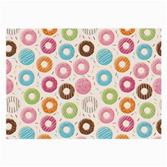 Donuts Love Large Glasses Cloth (2 Sides) by designsbymallika