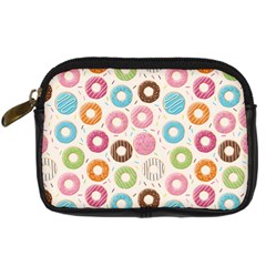 Donuts Love Digital Camera Leather Case by designsbymallika