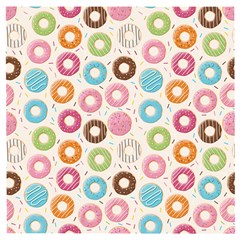 Donuts Love Wooden Puzzle Square by designsbymallika