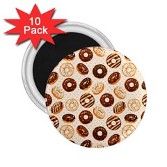 Chocolate Donut Love 2 25  Magnets (10 Pack)  by designsbymallika