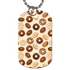 Chocolate Donut Love Dog Tag (one Side) by designsbymallika