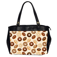 Chocolate Donut Love Oversize Office Handbag (2 Sides) by designsbymallika