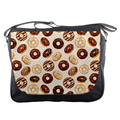 Chocolate Donut Love Messenger Bag by designsbymallika